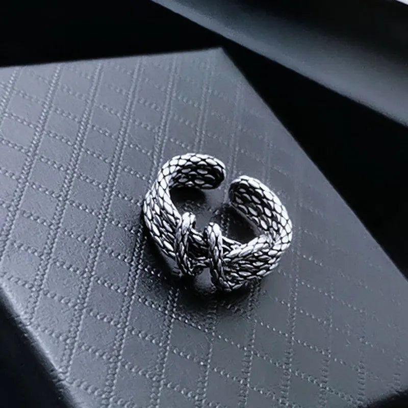 Steel Ring Japanese Korean Versatile Trend Weaving