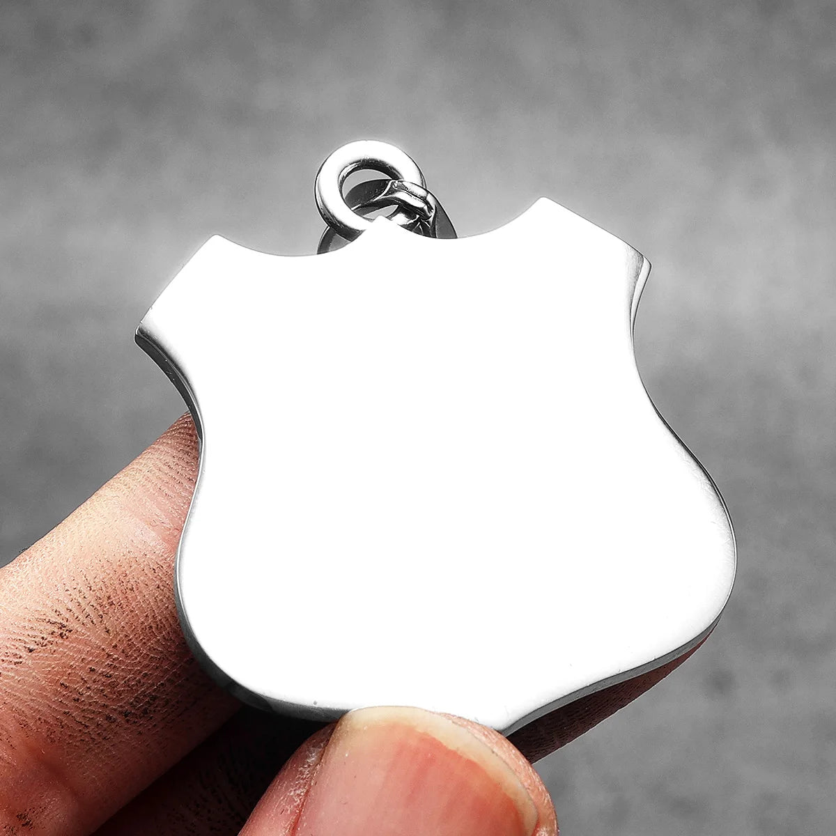Route 66 Biker Pendant — Stainless Steel