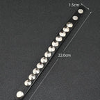 Gothic Round Rivet Leather Cuff Bracelet — Adjustable Bangle
