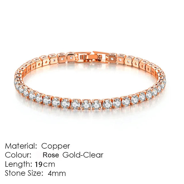 Tennis Bracelet Stainless Steel 4MM Iced Out