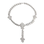 Uwin Bead Chain With 4 Corss Full Paved Iced Out Bling New In Cubic Zirconia HipHop Jewelry