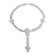 Cross Iced Out Stainless Steel Chain CZ