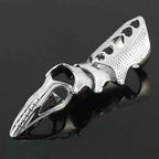 Retro Fashion Hip Hop Punk Ring Rock Scroll Joint Armor Knuckle Metal Full Finger Claw Ring Men and Women Creative Popular Ring