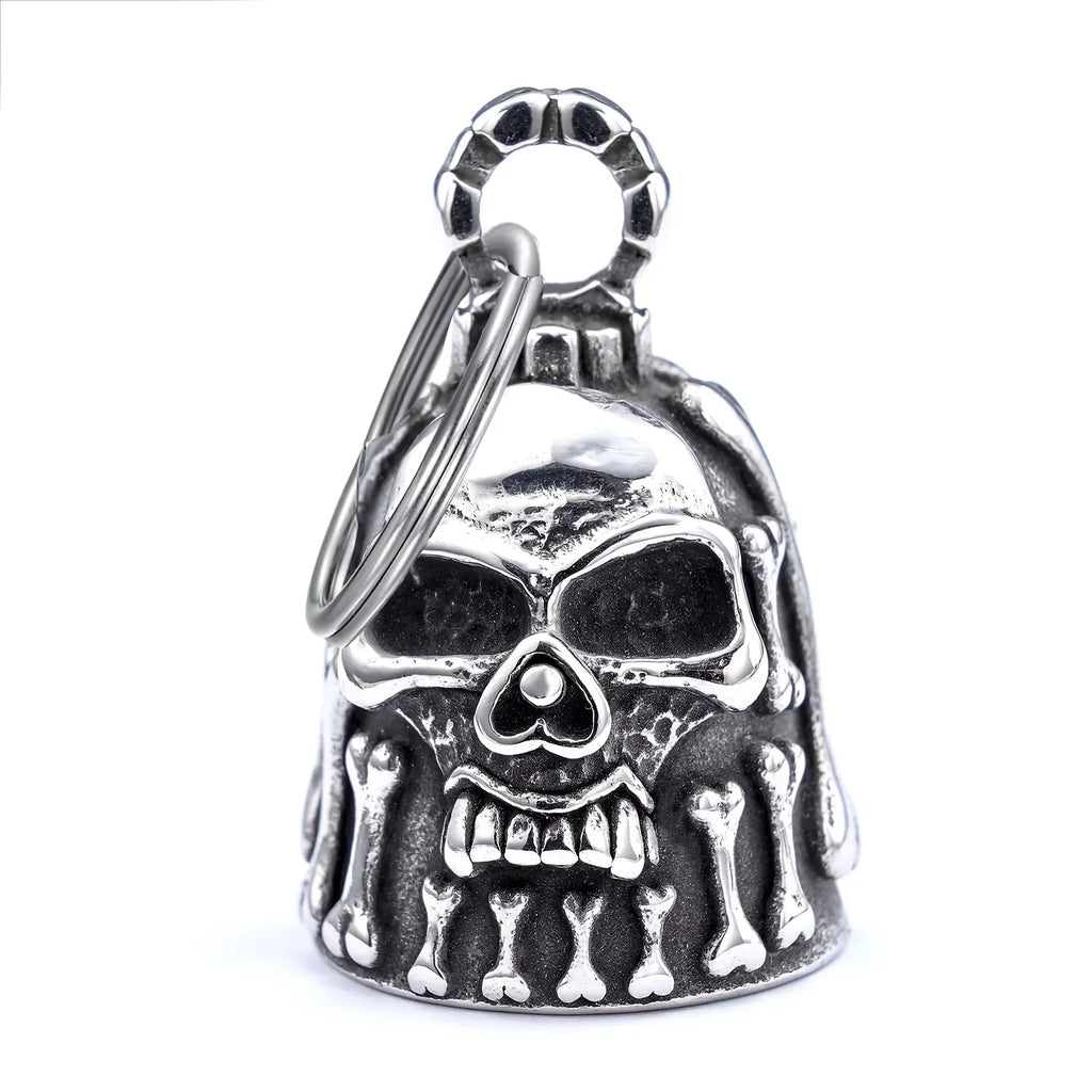 Norse Gods Odin Celtic Knot Motorcycle Bell Necklace Men's Punk Riding Rock Lucky Exorcism Amulet Jewelry