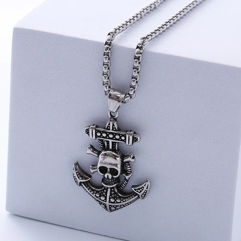 Fish Steel Pendant European American Pirate Retro