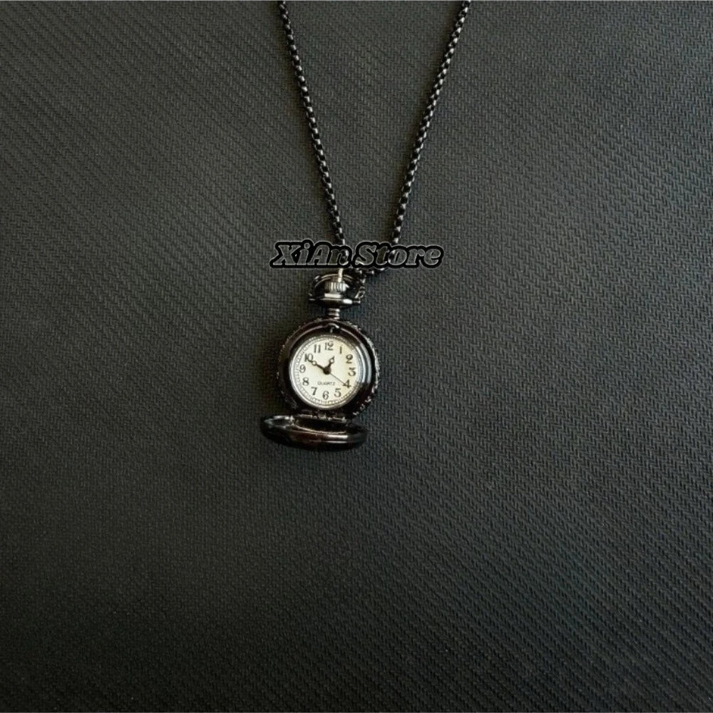 Original Hollow Heart Pocket Watch Chain keychain Design Steampunk Clock Vintage Necklace Pendant Jewelry Watch Men