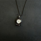 Original Hollow Heart Pocket Watch Chain keychain Design Steampunk Clock Vintage Necklace Pendant Jewelry Watch Men