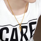 ZAKOL Hiphop Brazil Spearhead Arrows Stainless Steel Pendant Necklaces For Men Boys Cuba Metal Clavicle Chain Choker Jewelry