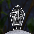316L Stainless Steel Men's Necklace Egyptian God Of Death Anubis Pendant Necklace Vintage Jewelry Party Gift