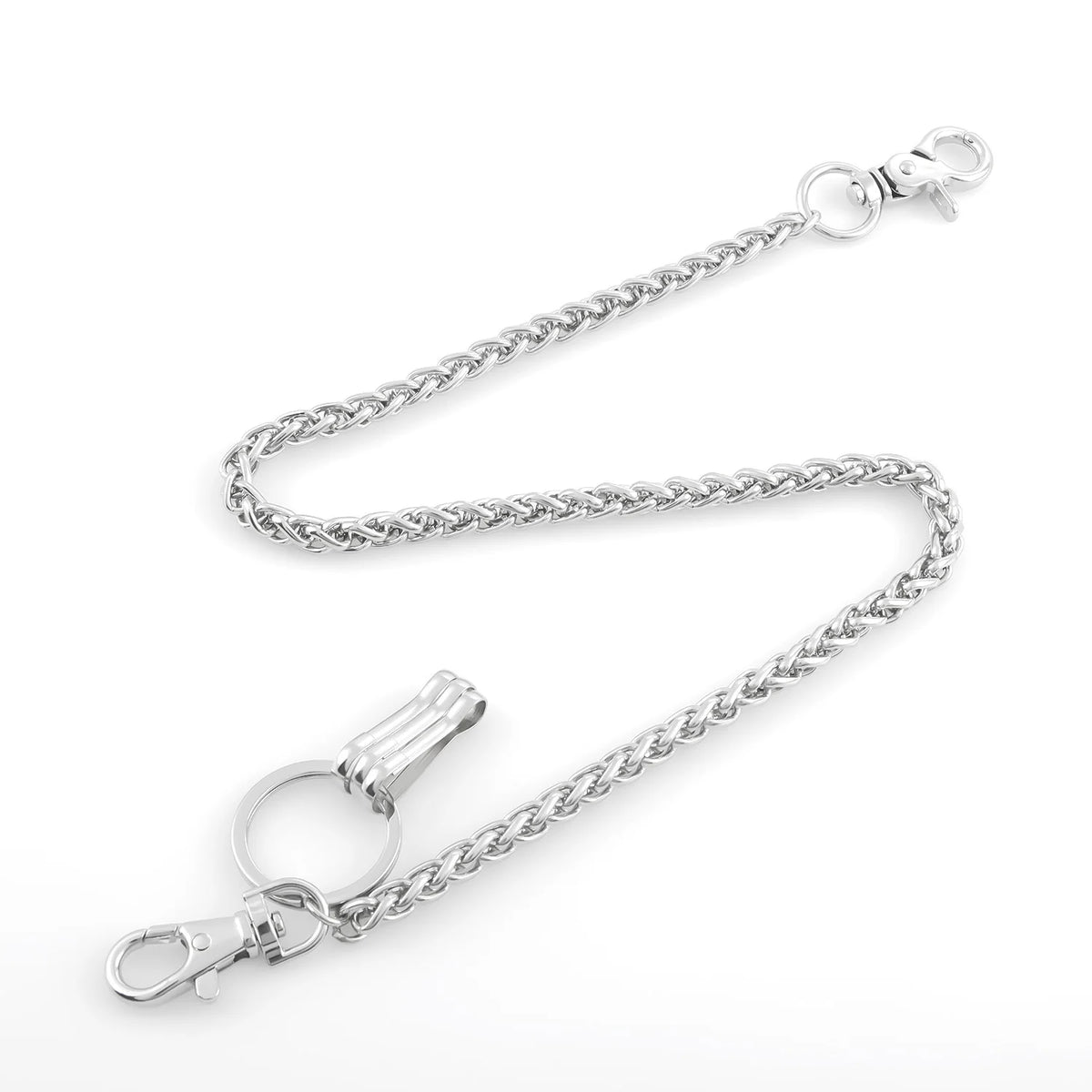 Wallet Chain Men Women Hip Hop Pants Chain Belt Chain KeyChain Pocket Chain Keel Chain for Motorcycle Style Pants Jeans
