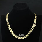 Gold Monaco Chain Necklace 12/15/20MM