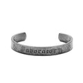 Heart Steel Bracelet Vintage Sutra Mantra Sanskrit