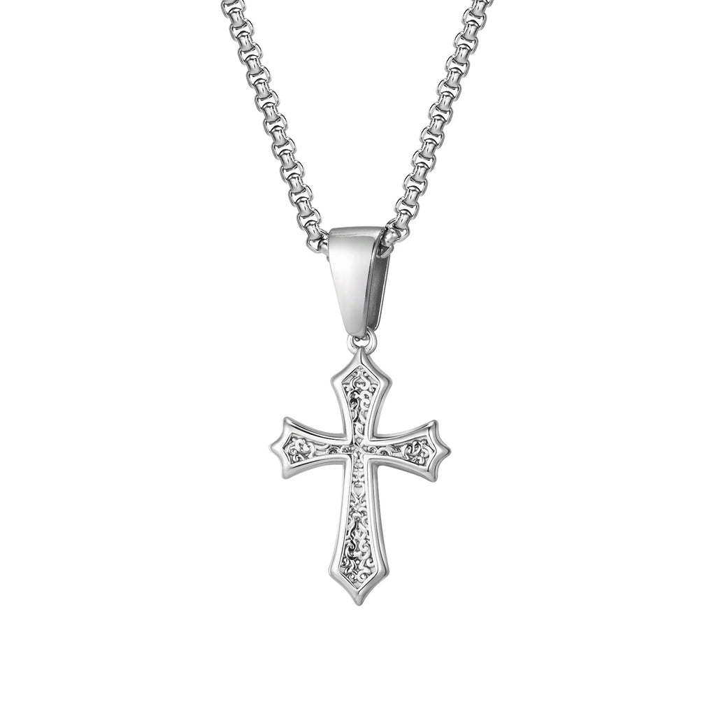 Cross Stainless Steel Pendant Necklace