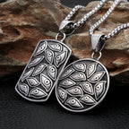 Gothic Demon Eyes Pendant — Stainless Steel