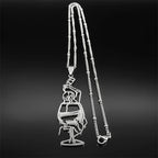 Silver Pendant Hollow Wine Glass Drinking