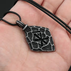 Compass Viking Steel Pendant Vintage Nordic