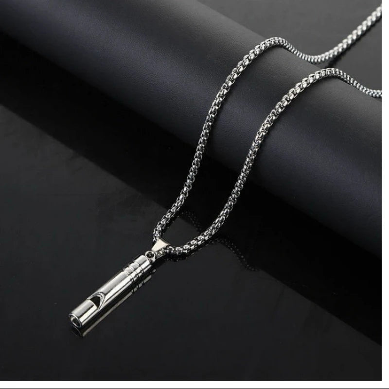 Steel Pendant Whistle Sports Competition