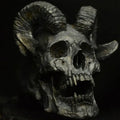 Gothic Steampunk Devil Skull Ring — Stainless Steel