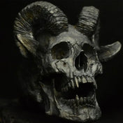 Gothic Steampunk Devil Skull Ring — Stainless Steel