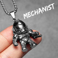 Astronaut Pendant Necklace Stainless Steel