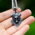 Vintage Skull Stainless Steel Pendant Necklace