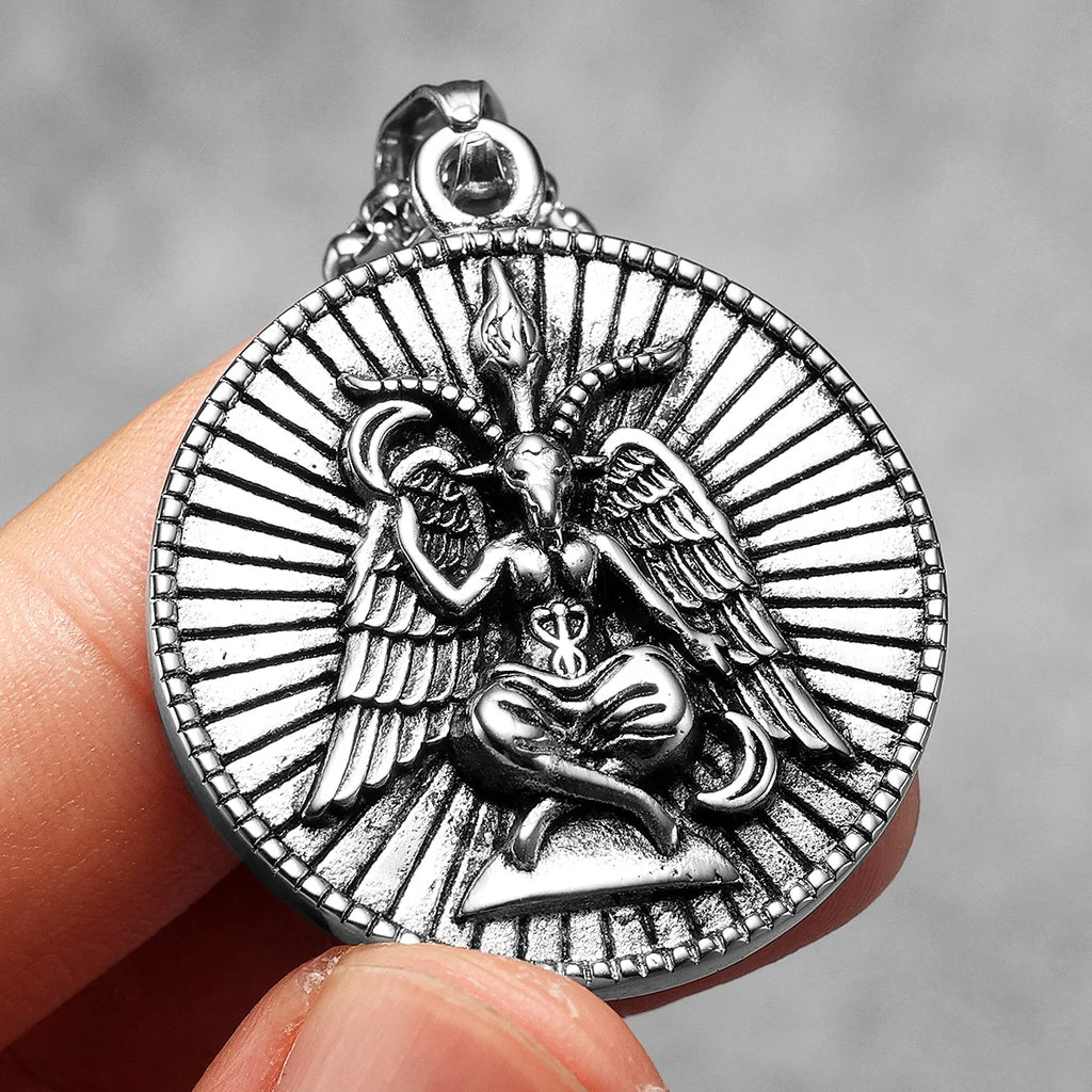 Fallen Angel Satan Pendant — Stainless Steel
