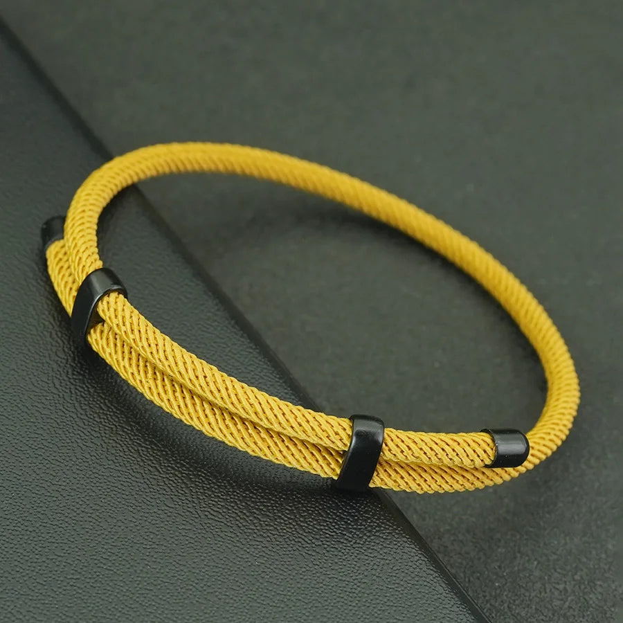 Sliding Rope Cord Bracelet — Minimalist Adjustable