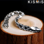 Mens Dragon Bracelet Curb Chain Gothic Biker Link Cuff Wristband 1PC Men's Accessories Gift for Him