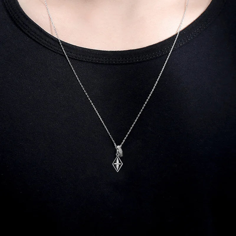 Star Silver Pendant Necklace