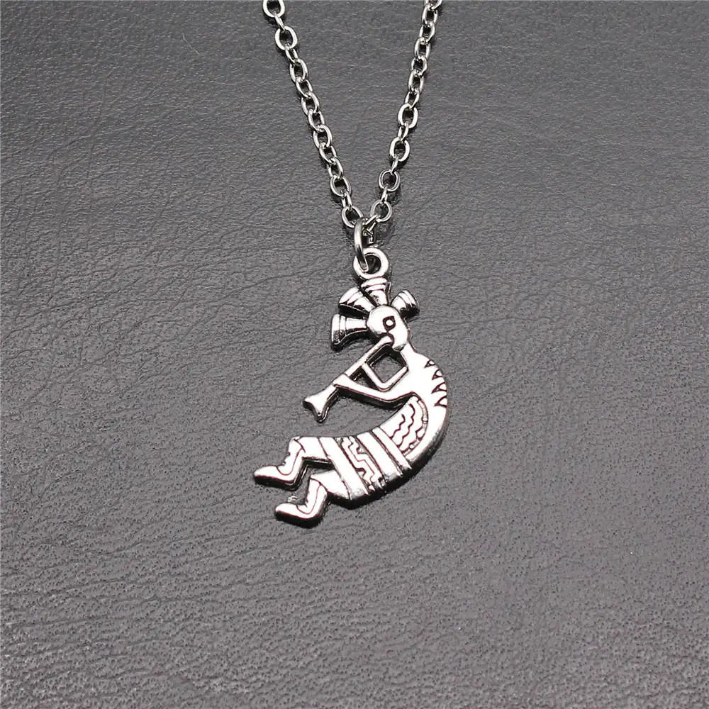 Vintage Chief Pharaoh Necklace On The Neck 43Cm Chain Girl Jewellery Beach Art Supplies