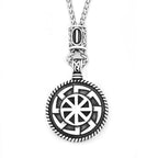 Nordic Steel Pendant Slavic Kolovrat 316L Vintage