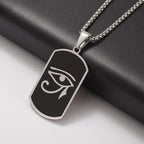 Hip Hop Military Style Stainless Steel Dog Tag Pendant Necklace for Men Women Gold Plated Personalized Id Card Name