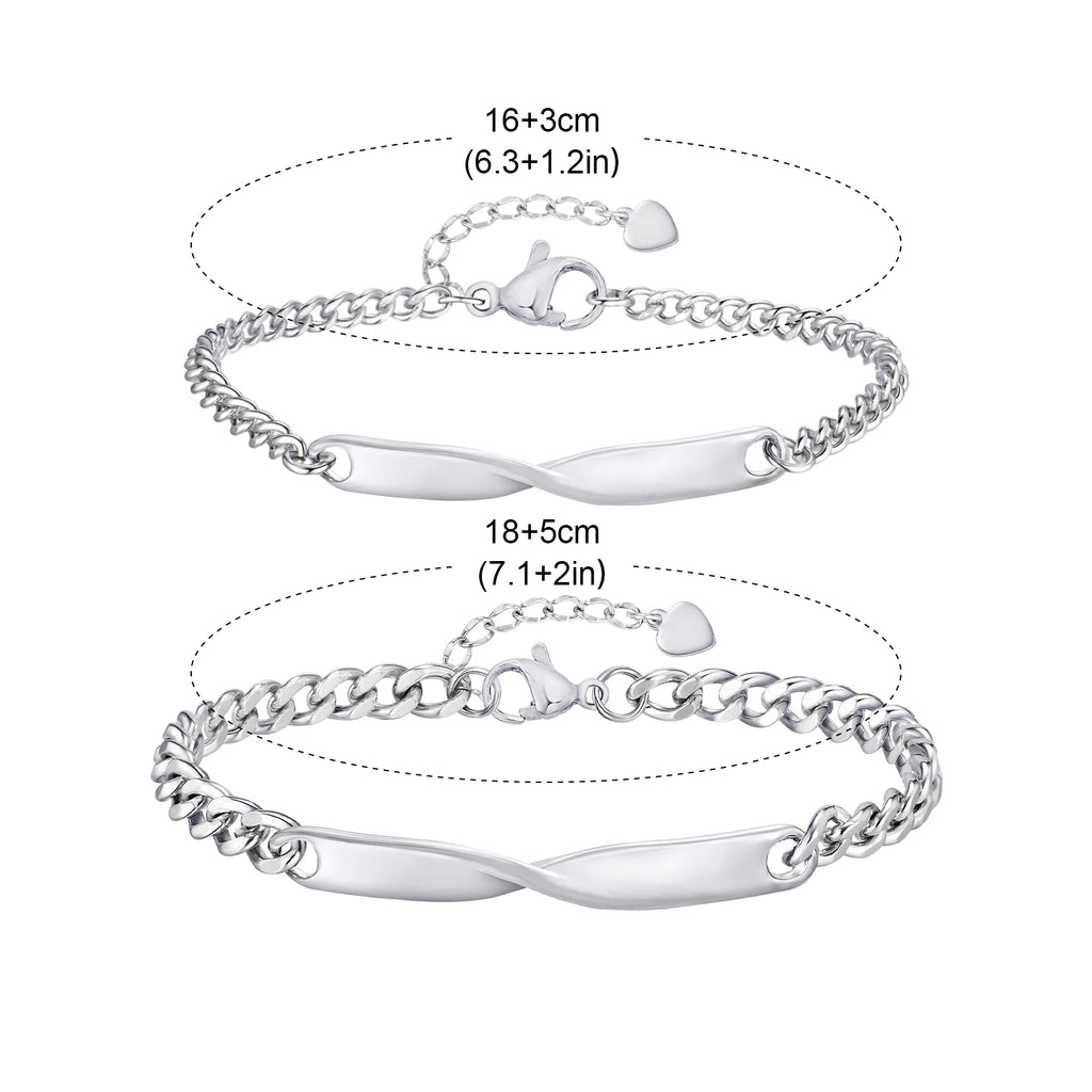 Minimal Adjustable Mobius Bracelet — Stainless Steel