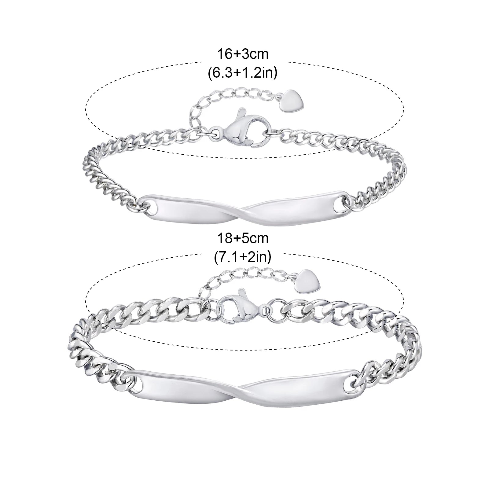 Minimal Adjustable Mobius Bracelet — Stainless Steel