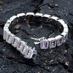 Gold Baguette Tennis Bracelet 8MM Iced Out