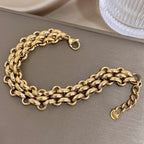 Chunky Thick Chain Statement Bracelet for Men — Stainless Steel