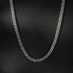 New 9MM Hip Hop Men Women Prong Cuban Link Chain Necklace Bling Iced Out 1 Row Rhinestone Paved Miami Cuban Chain