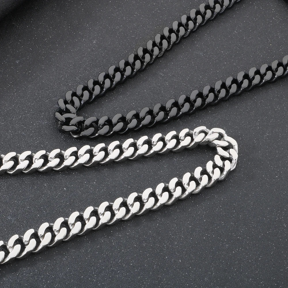 Massive Cool 20mm Width 70cm Long Chain Man Necklace 316L Stainless Steel Curb Cuban Link Chains On Neck Jewelry Men's
