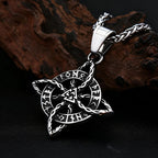 Valknut Steel Pendant Nordic Celtic Knot 316L