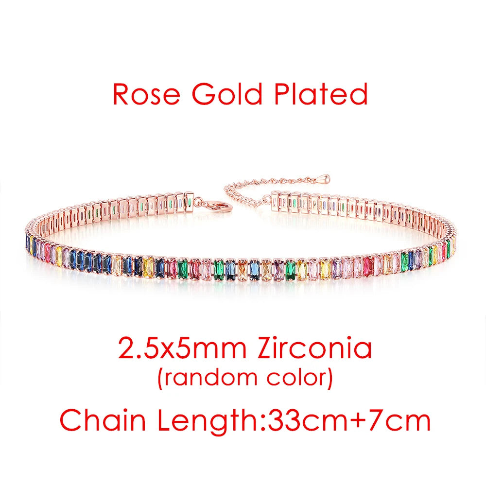 Iced Out Tennis Choker — Stainless Steel