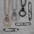 Cross Ring Black Mens Long Necklaces Pendants Chain Hip Hop Punk for Boy Male Stainless Steel Jewelry Creativity Gift Wholesale