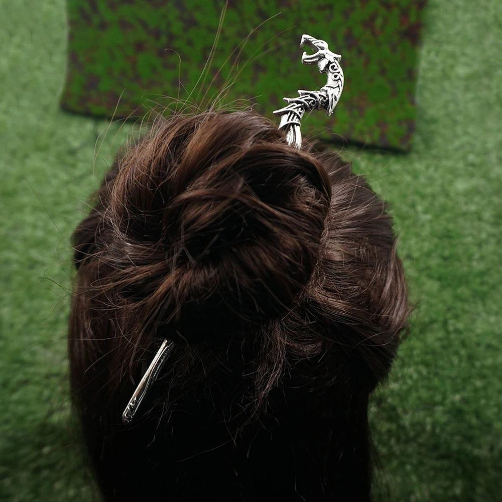 Viking Steel Jewelry Vintage Animal Hair Stick