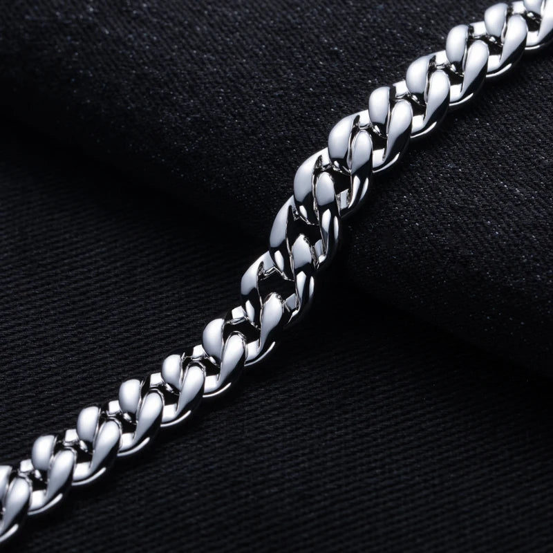 Iced Out Cuban Bracelet — 925 Silver
