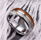 Red Personalized Couple Tungsten Carbide Ring with Spider Pattern Dome Edge,Comfortable Fit, Fashionable Daily Item,Wedding Ring