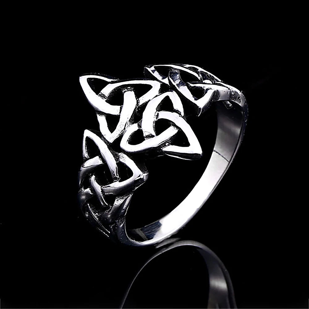 Norse Celtic Knot Ring — Silver