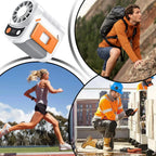 New Portable Waist Fan with USB Charging Long Battery Life and Clamp Design for Outdoor Construction and Summer Use