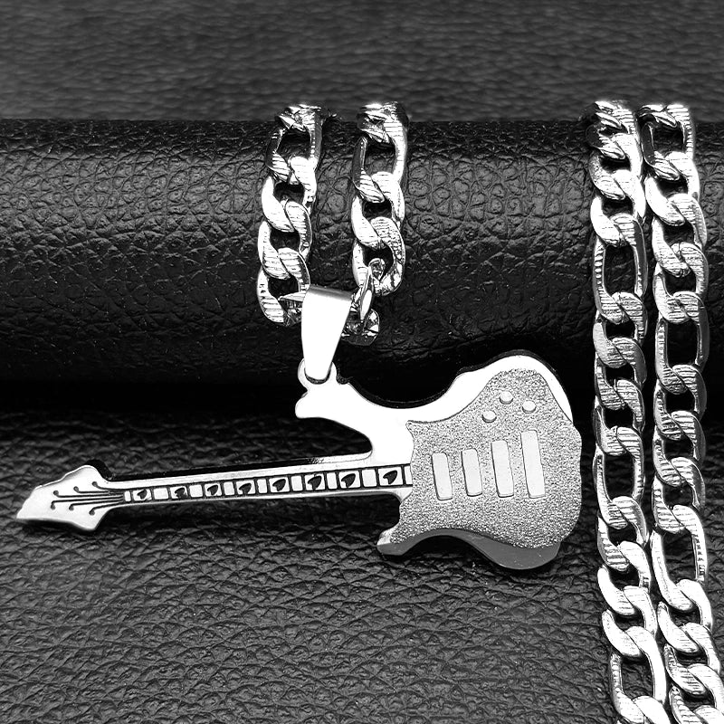 Guitar Steel Pendant Electric Heavy Metal Musical