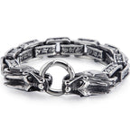 Solid 316L Stainless Steel Dragon Men Bracelet for Man Casting Men's Bracelets Jewelry Retro Gothic Accessories Punk
