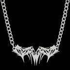 Thorns Bat Pendant Necklace — Stainless Steel