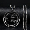 Demon Seal Pendant — Silver Stainless